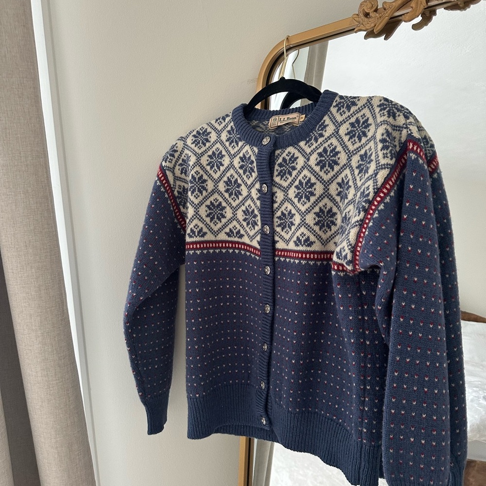Men's Blue Patterned Sweater